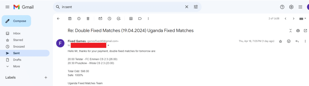 Ticket Fixed Combo Matches