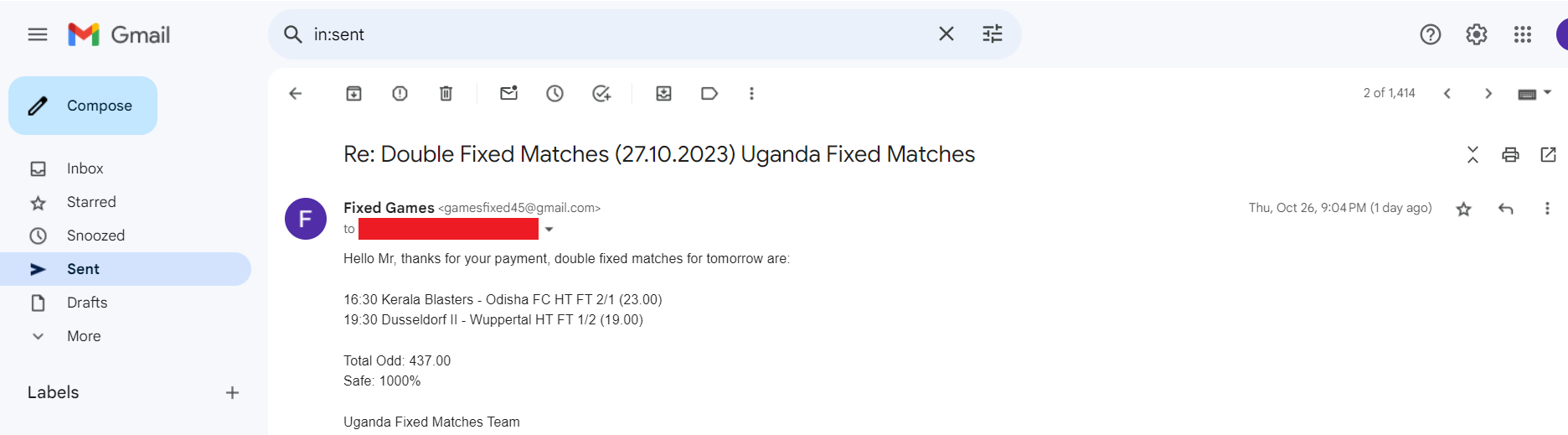Fixed Matches