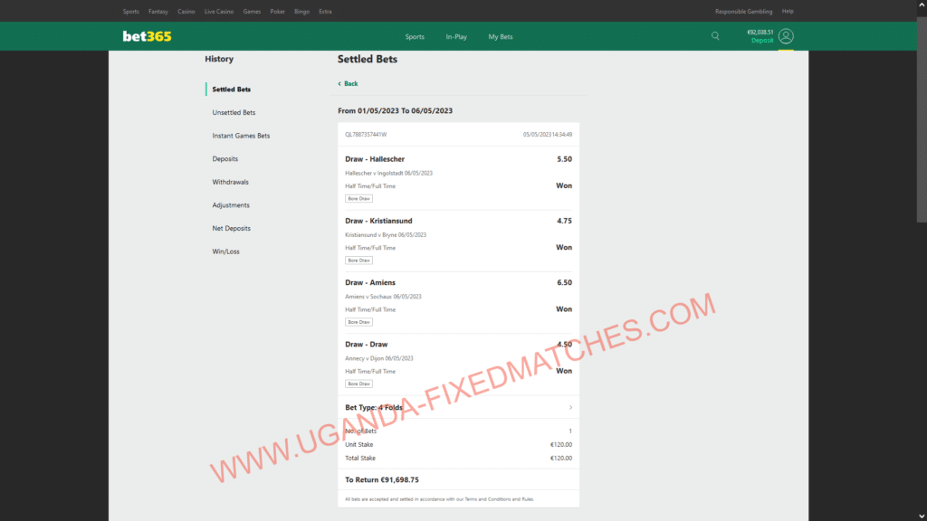 Fixed Results Global Matches