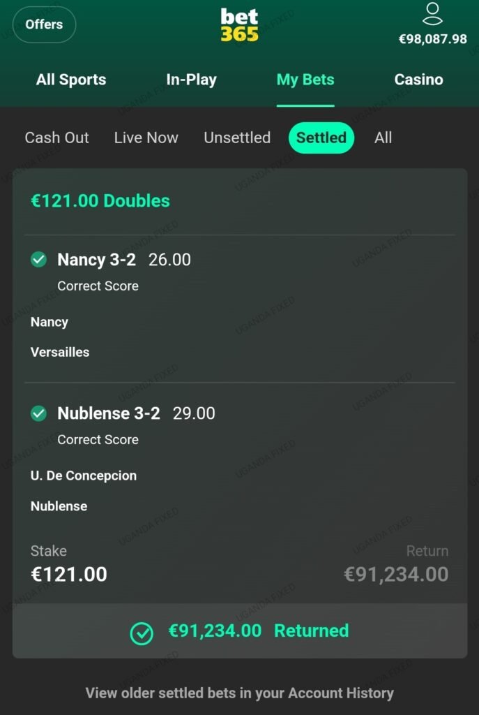 big odds fixed matches