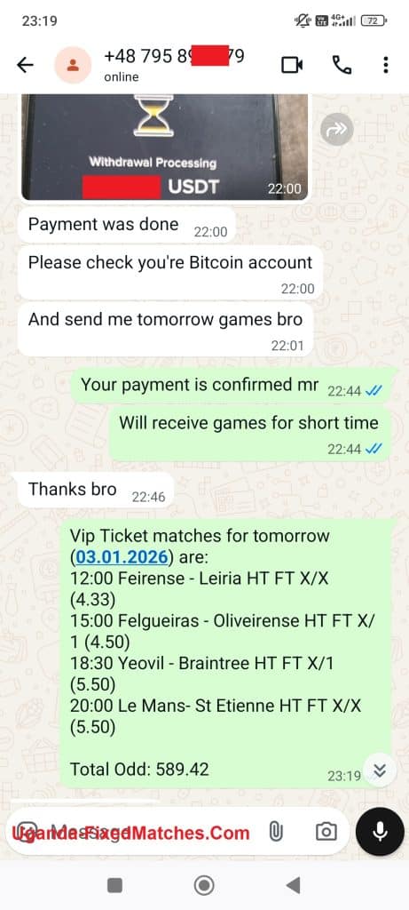 Secure Fixed Matches Sources, Best Fixed Matches, HT FT Fixed Matches Big Odds