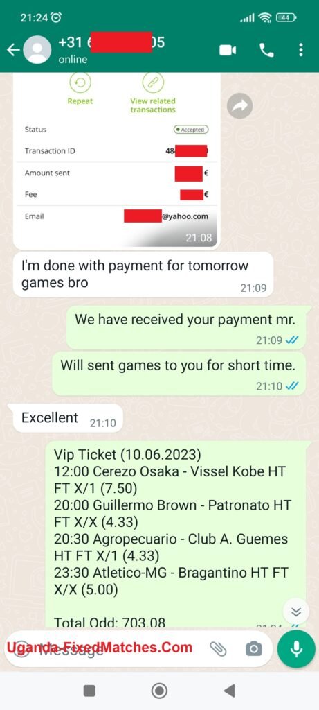 best correct score vip ticket matches