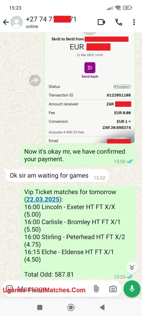 Bet9ja Correct Score Matches