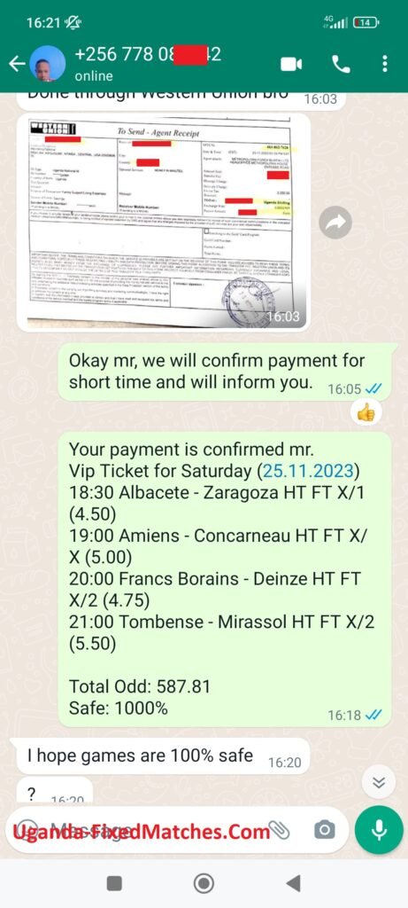 Fixed sure win Betting big odds