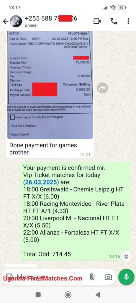 Big Odds Fixed Bets Ht Ft