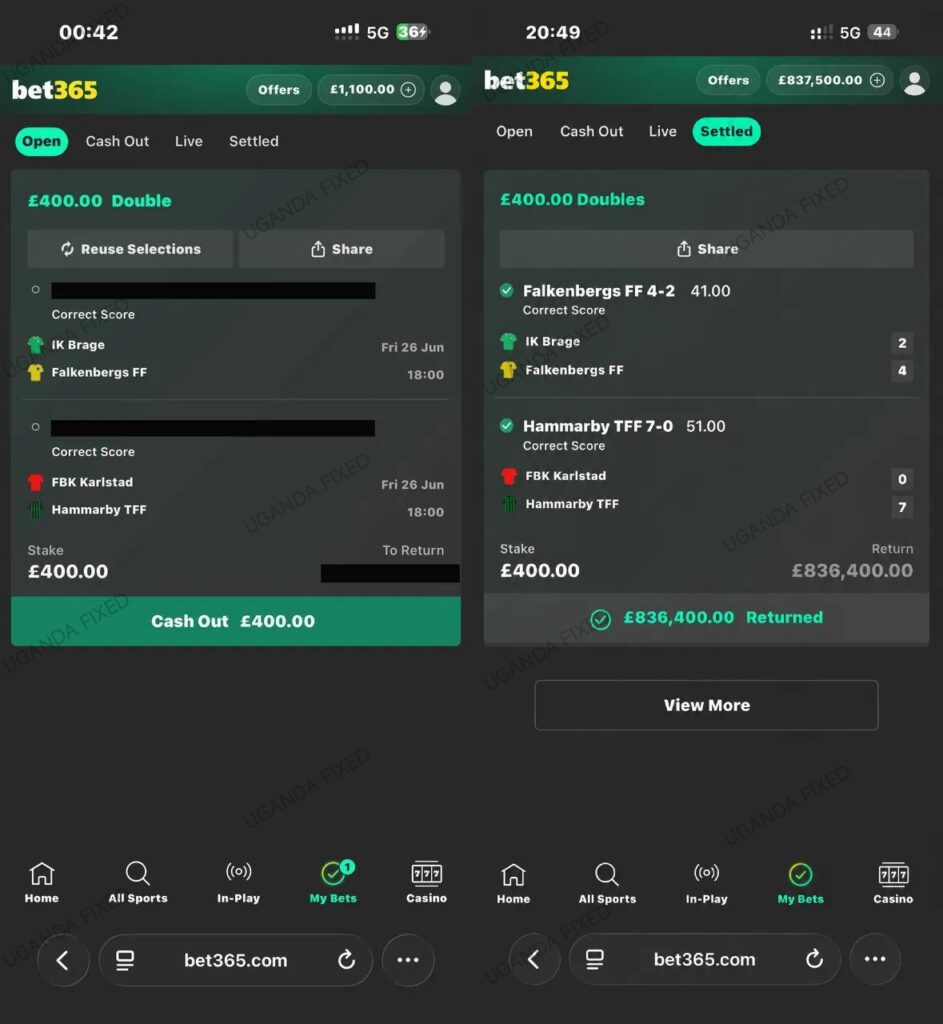 uganda fixed matches today