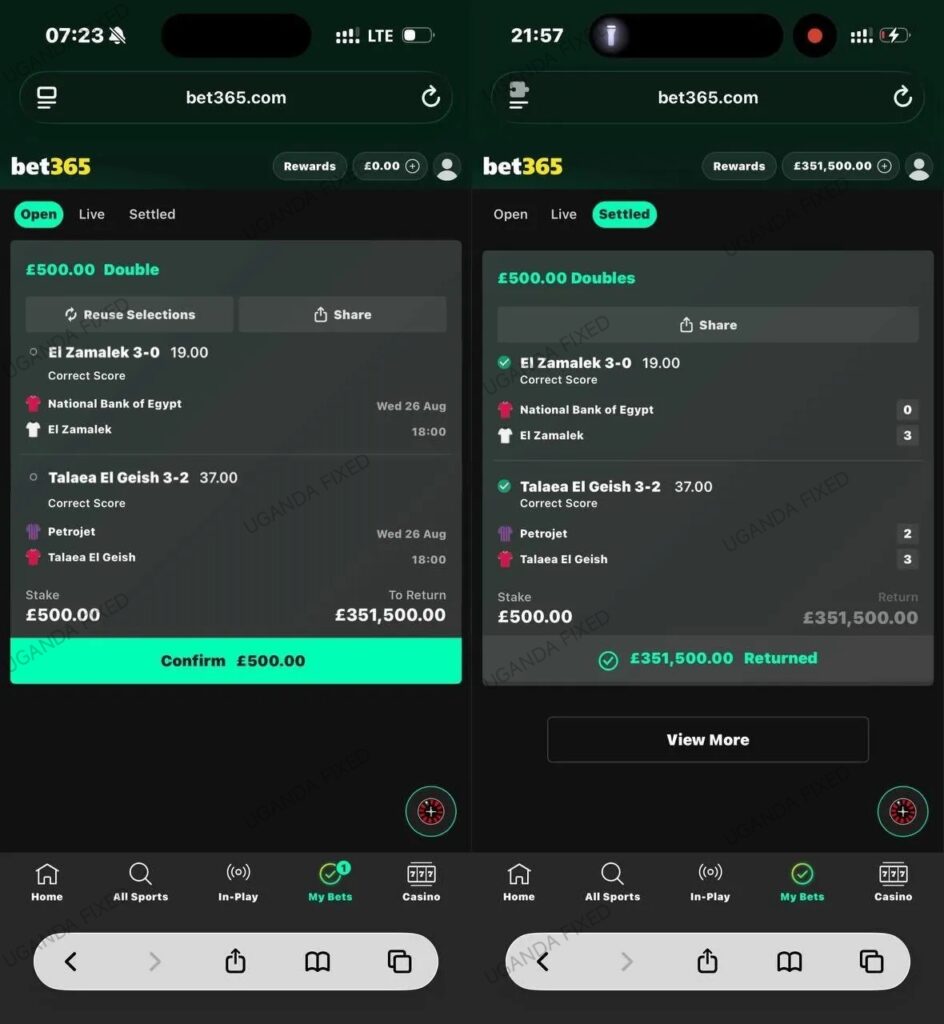 real fixed matches for today games