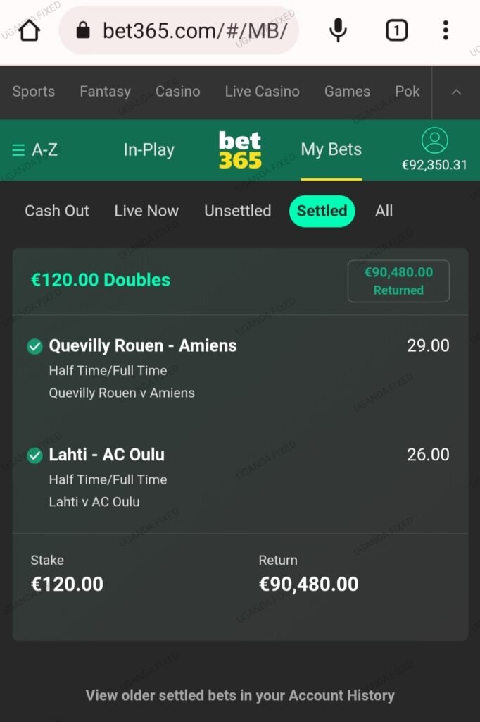 Safe Fixed Match Info