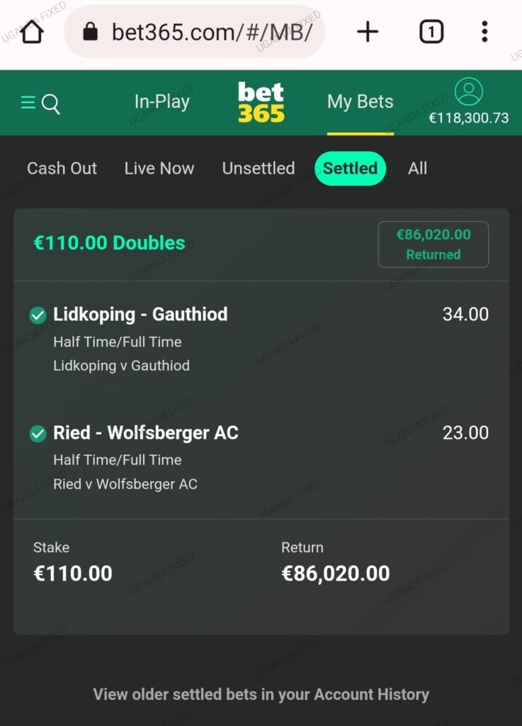 Best Score Fixed Matches