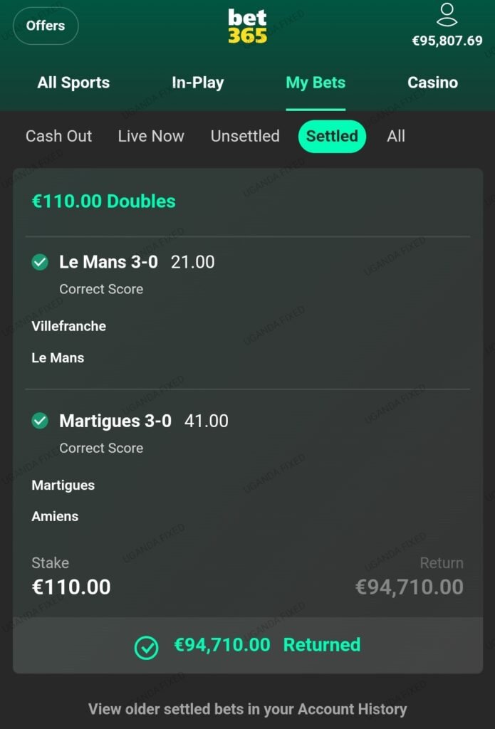 Football Fixed Matches Betting