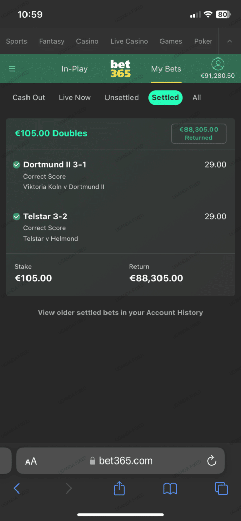 Correct fixed matches Betting sites