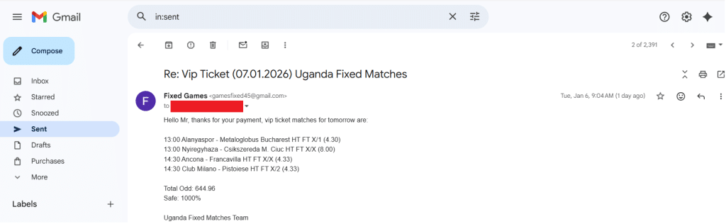 Reliable Sources Fixed Matches, Genuine fixed matches, Halftime Fulltime Fixed Matches