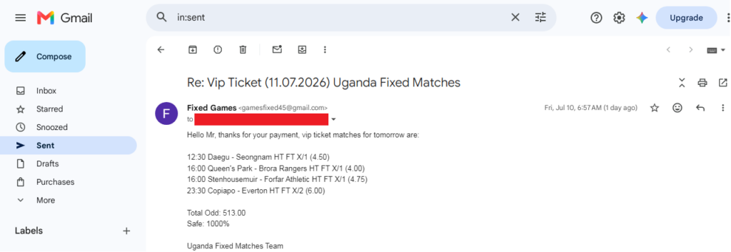 uganda fixed matches