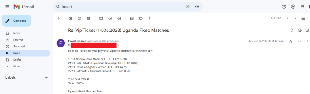 Porto 1x2 Fixed Matches