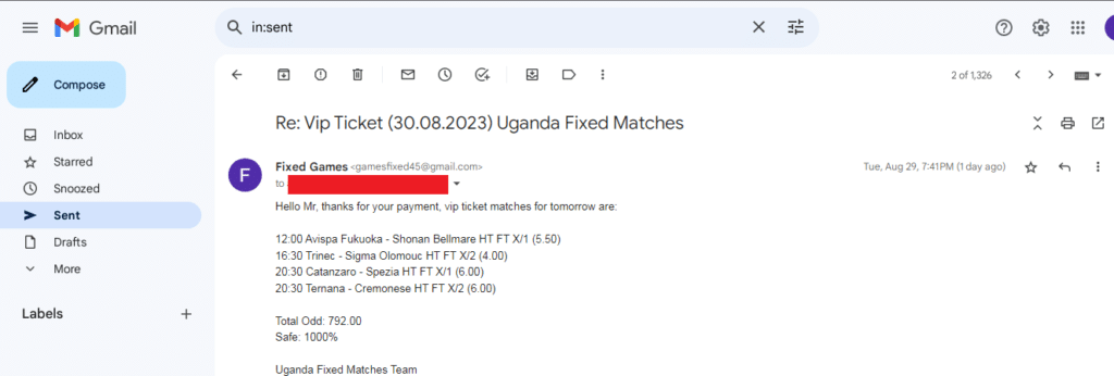 free fixed match odd 30