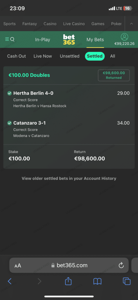 Betting odds Real fixed matches