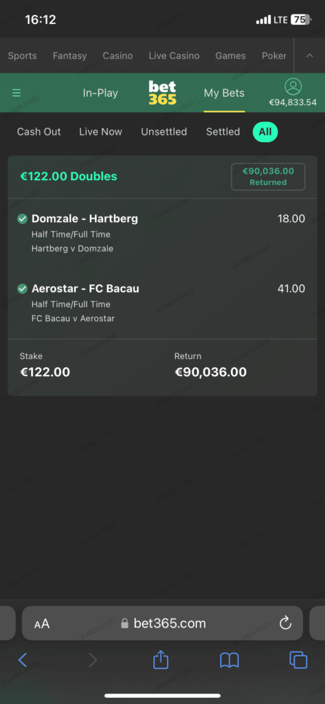 Weekend big win Fixed Matches