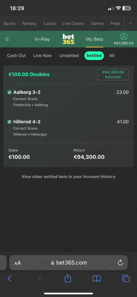 Successful Site for Fixed Matches